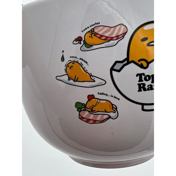 SANRIO Gudetama Top Ramen Ceramic Bowl  (20 oz) - Picture 6 of 8